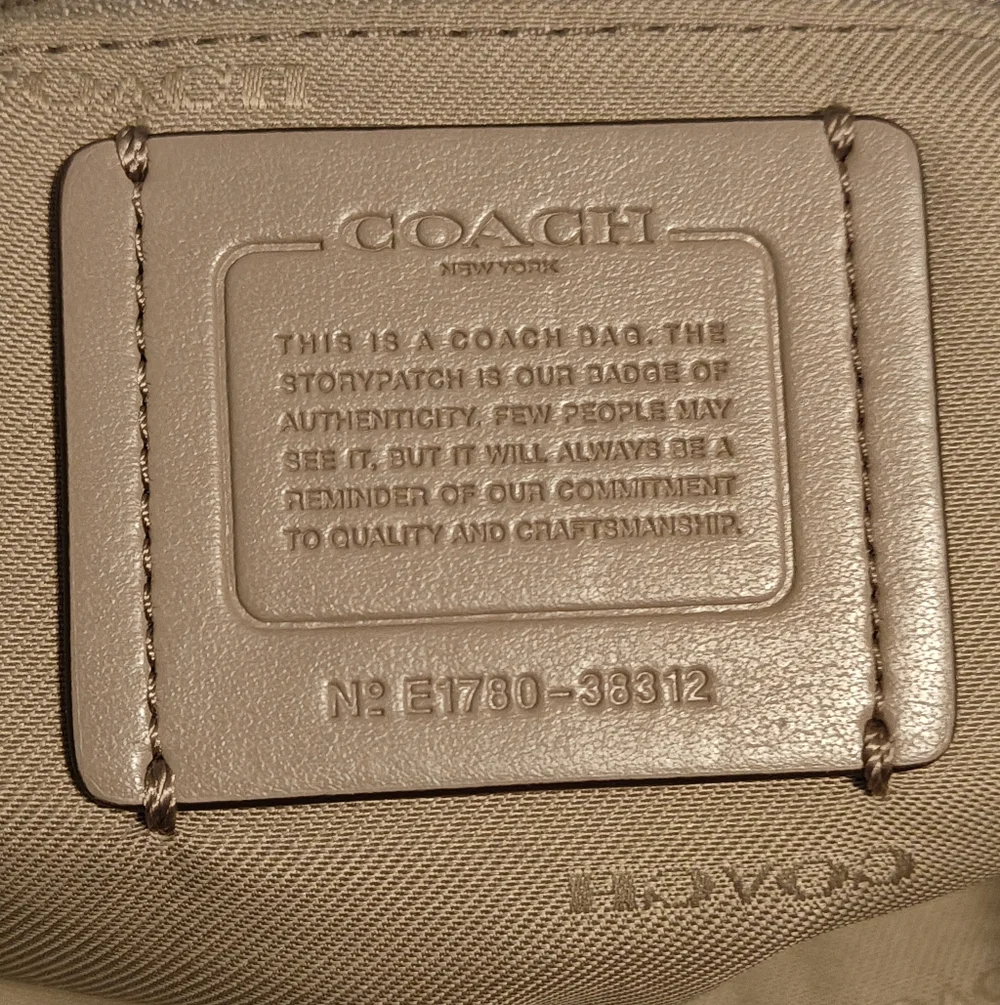 COACH Taylor Tote In Tan Pebble Leather